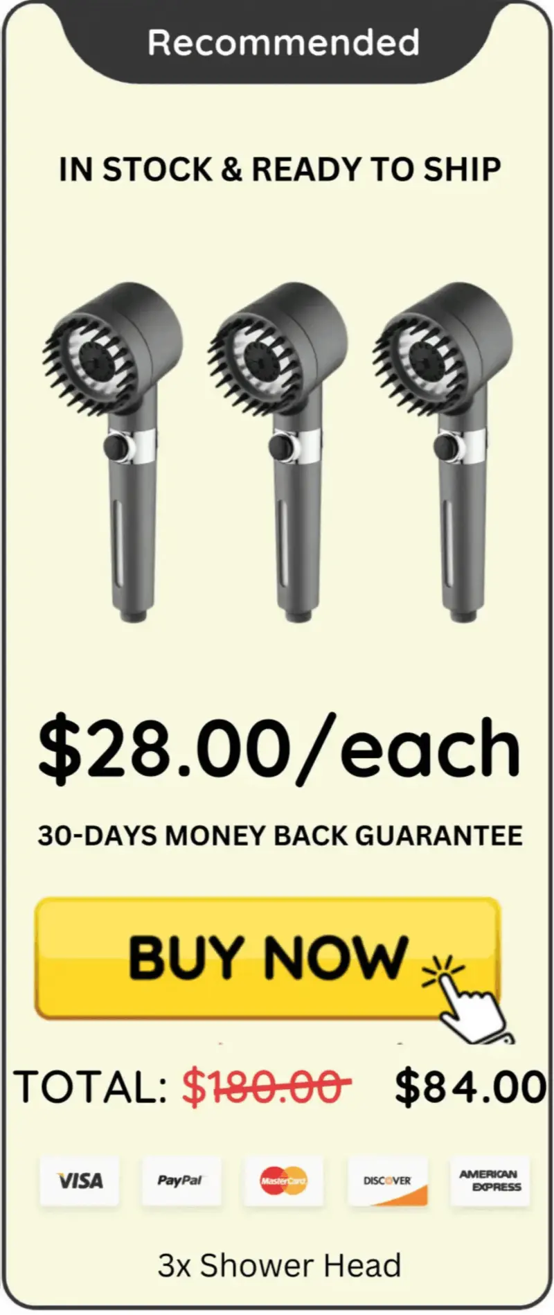 Ion Drops Shower Head offer price